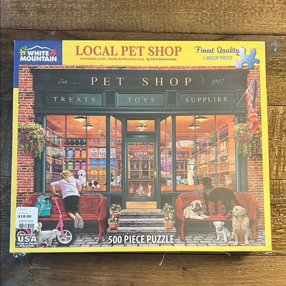 White Mountain Local Pet Shop Puzzle - 500 Piece